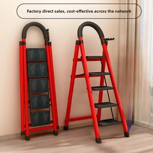 Foldable Carbon Steel Ladder