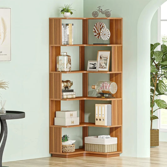 L‑Shaped Corner Bookcase