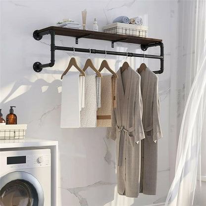 Industrial Pipe Clothes Rack