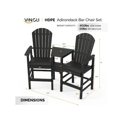 Tall Adirondack Balcony Chairs